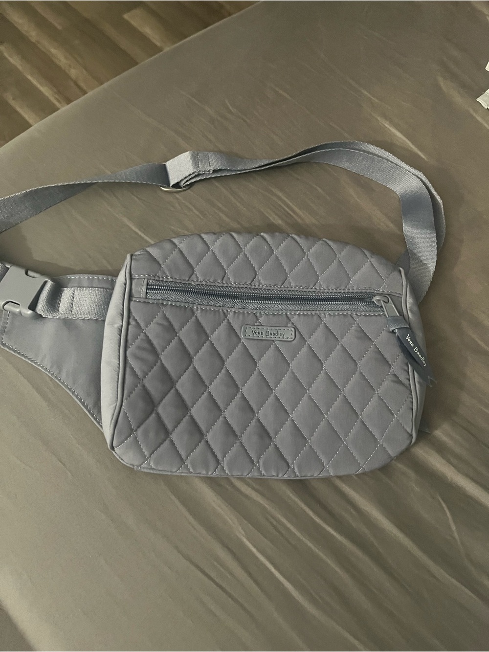 Vera Bradley Quilted Slate Gray Belt Bag